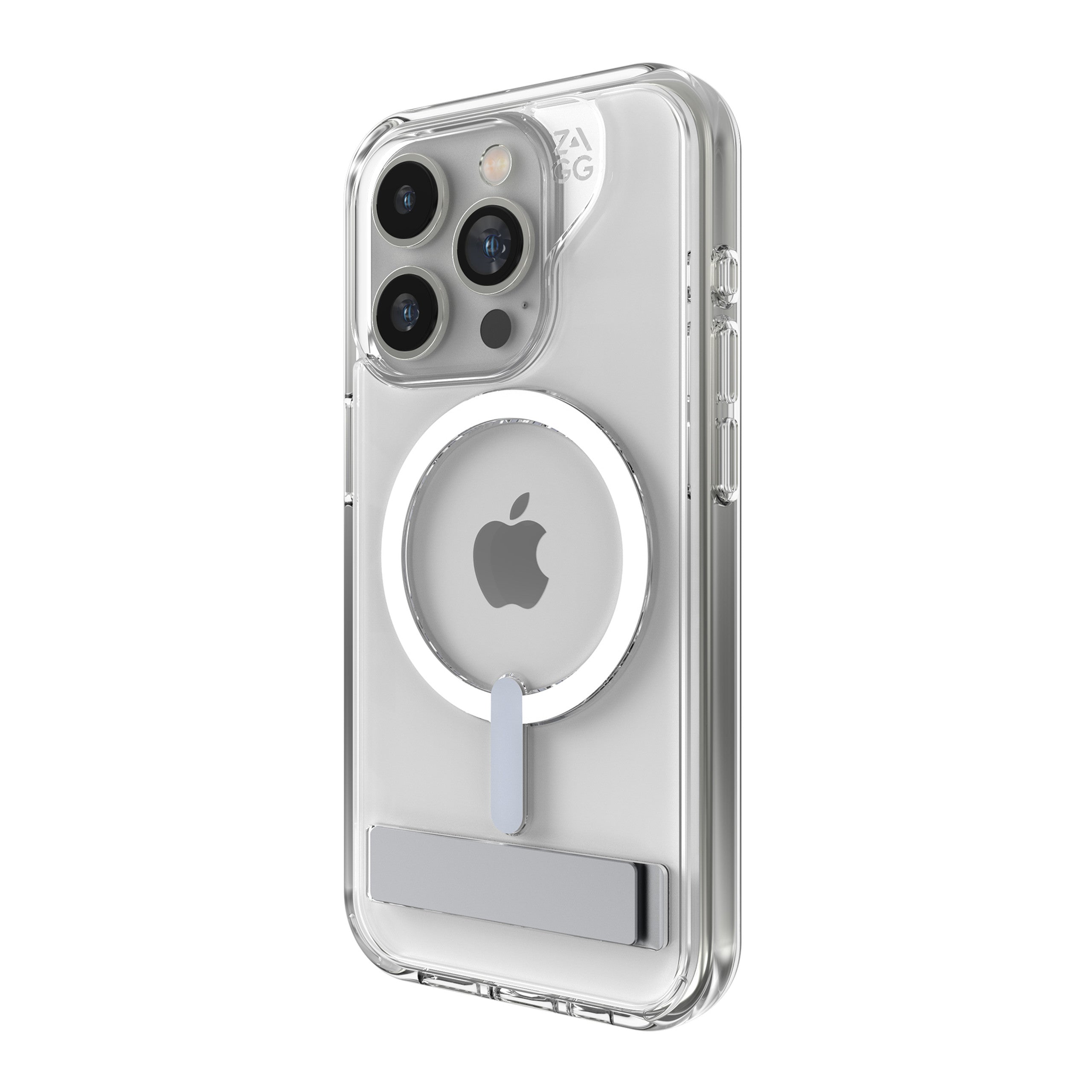ZAGG Crystal Palace Snap for MagSafe Cell Phone Case with Stand For iPhone 15 Pro