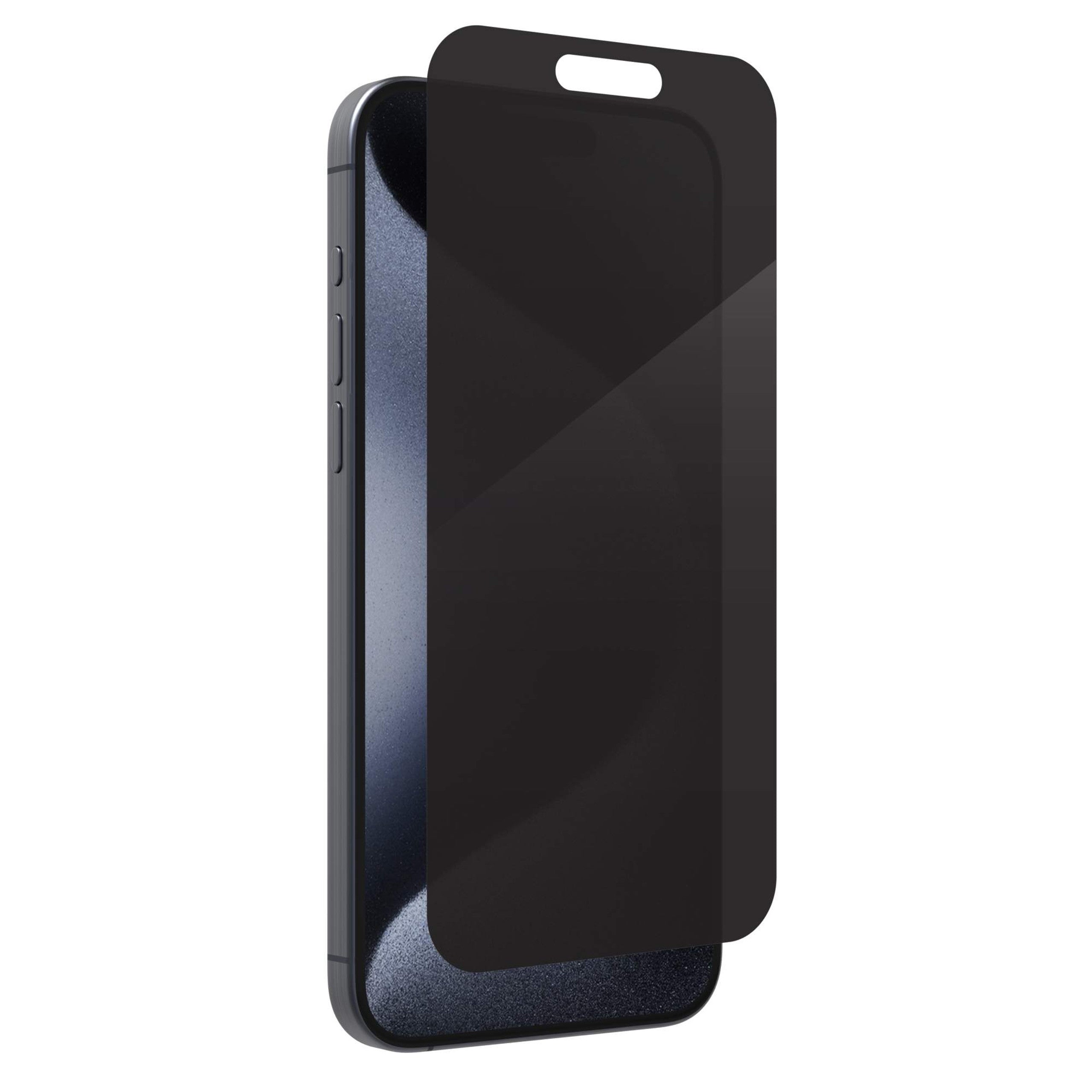 Glass Elite 2-Way Privacy Screen Protector For iPhone 15 Pro Max