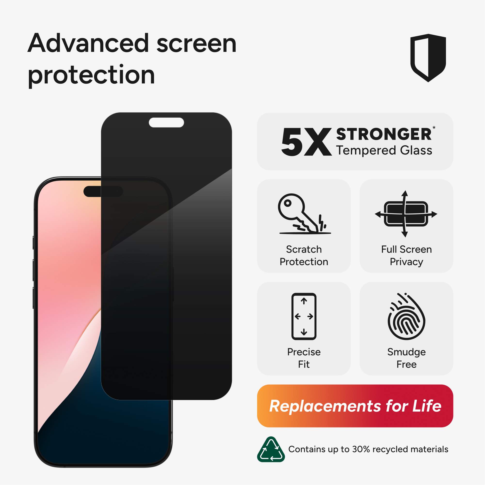 Glass Elite 4-Way Privacy Screen Protector