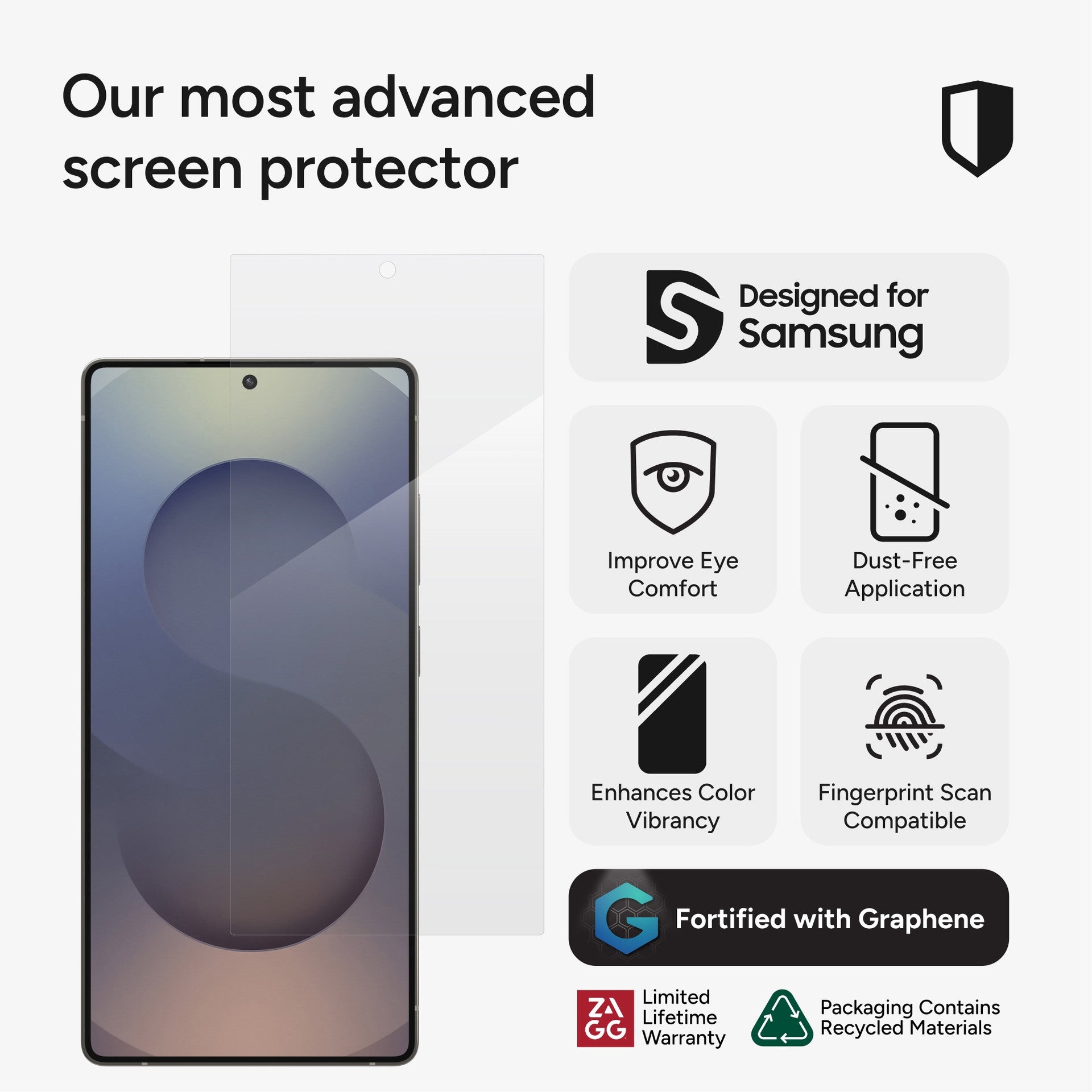 Fusion XTR4 Blue Light Screen Protector For Galaxy S25 Ultra
