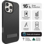 ZAGG Denali Snap for MagSafe Cell Phone Case with Stand For iPhone 16 Pro Max