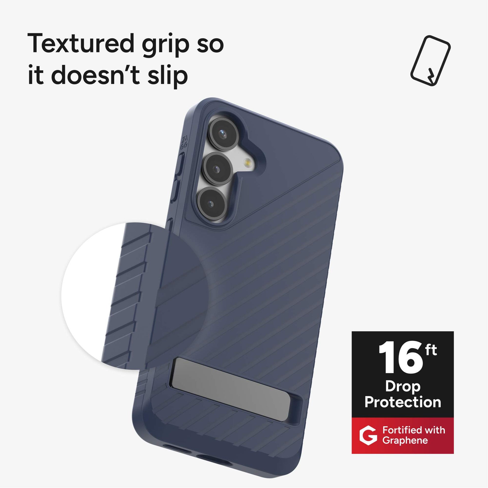 ZAGG Denali Cell Phone Case with Stand For Galaxy S25