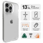 ZAGG Crystal Palace Clear Cell Phone Case For iPhone 14 Pro Max